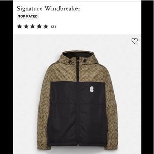 Coach mens signature windbreaker